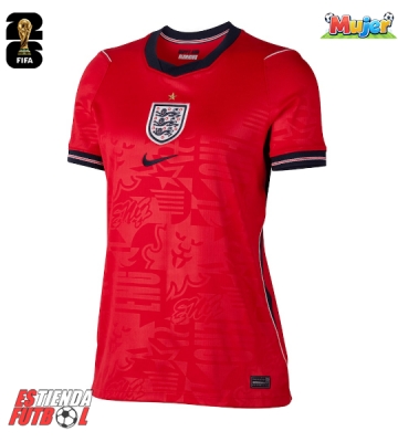 Inglaterra Segunda Equipación Mujer Mundial 2026 Manga Corta